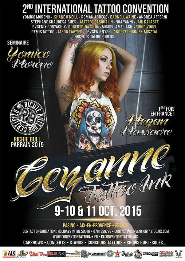 Cezanne Tattoo Convention 2015 Poster