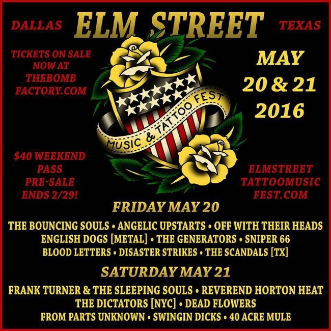 Elm Street Music Tattoo Festival 19 May 2023