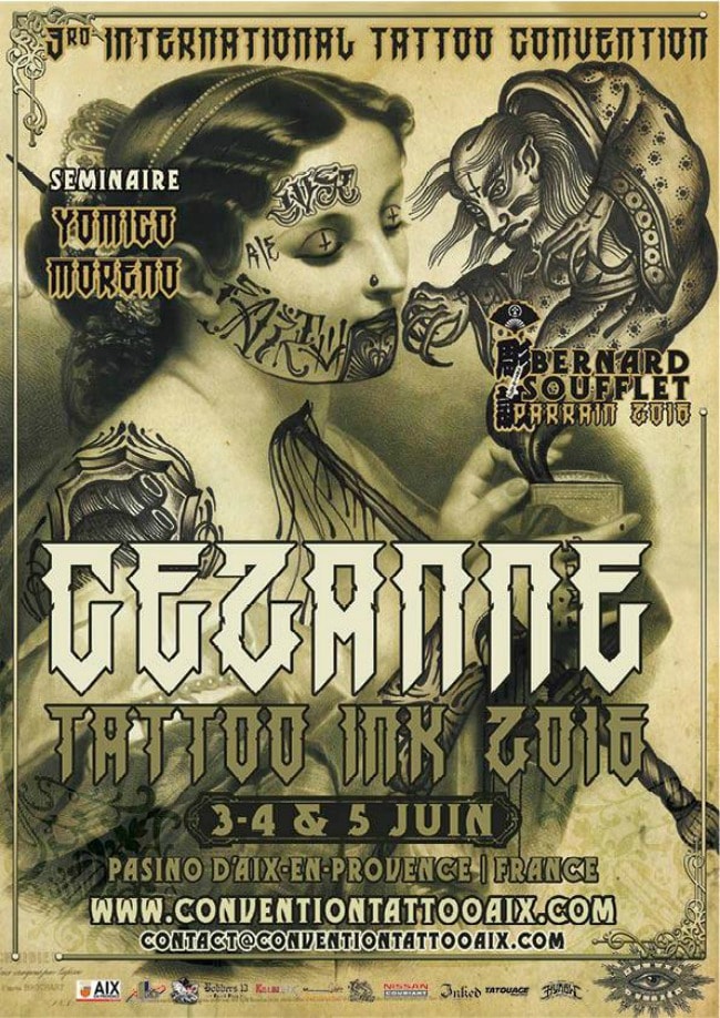 Cezanne Tattoo Convention 2016 Poster