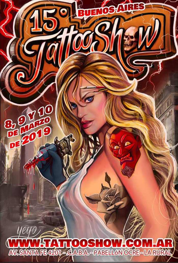 Mandinga Tattoo Expo #19 Tattoo Show Buenos Aires 2019 Poster