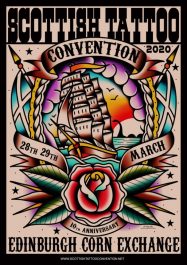 Scottish Tattoo Convention #13 10th Scottish Tattoo Convention 2020 poster