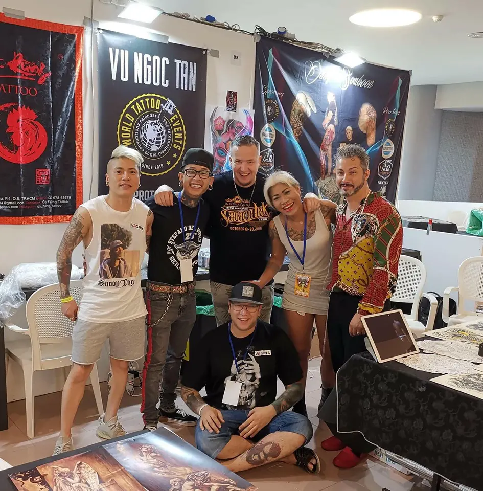Vu Ngoc Tan • Ga Rung Tattoo • Asian Tattoos Master Vũ Ngọc Tân Ga Rung Tattoo Vietnam