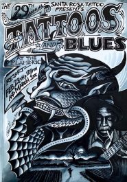 Santa Rosa Tattoos & Blues 2020 Poster