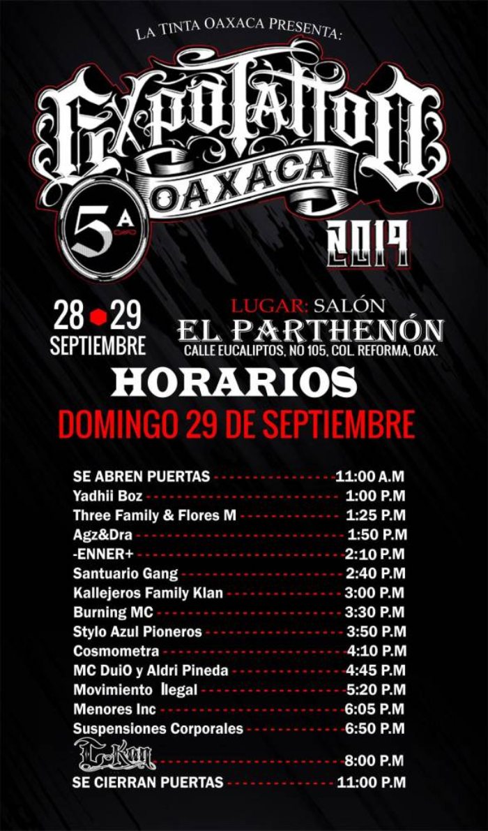Oaxaca Tattoo Expo 2019