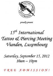 Vianden Tattoo Convention #23 Vianden Tattoo Convention #23 19 October 2024