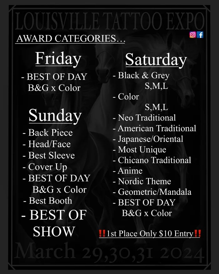Louisville Tattoo Expo 29 March 2024