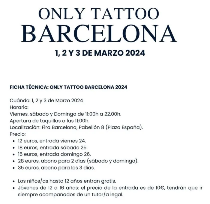 Only Tattoo Barcelona