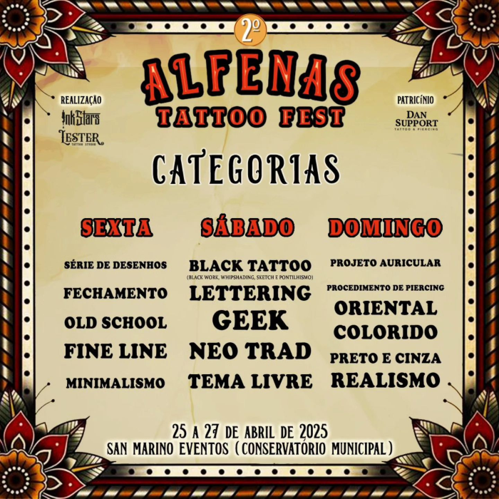 Alfenas Tattoo Fest 2025 Contest