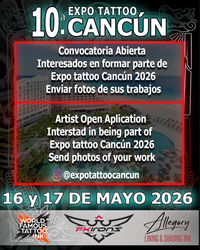 Cancun Tattoo Expo #10 16 May 2026