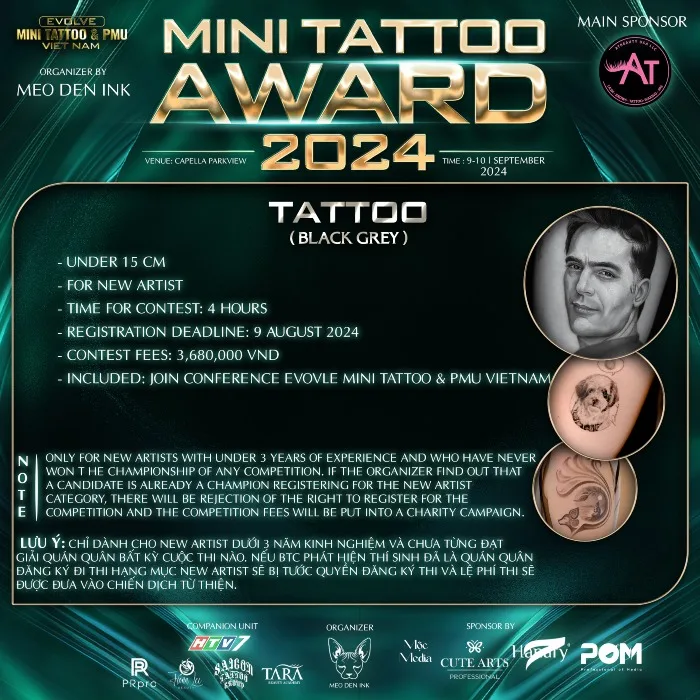 MINI TATTOO AWARD 9 September 2024