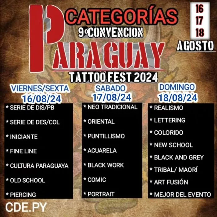 Convención De Tatuajes Paraguay 2024 contest