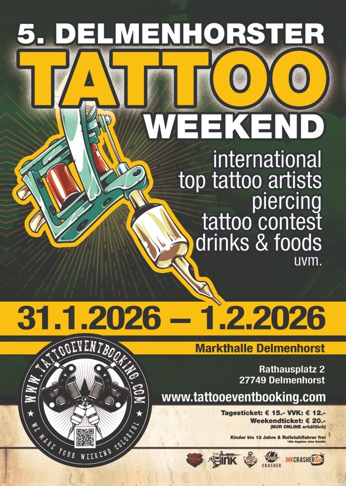 Delmenhorster Tattoo Weekend #5 Delmenhorster Tattoo Weekend #5 31 January 2026