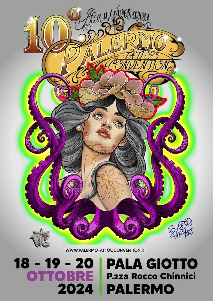 10th Palermo Tattoo Convention 18-20 October 2024