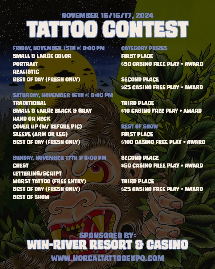 NorCal Tattoo Expo #6 15 November 2024