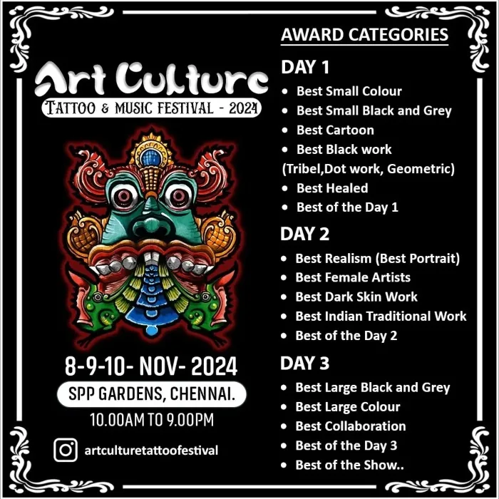 The Art Culture Tattoo Festival 2024 contests