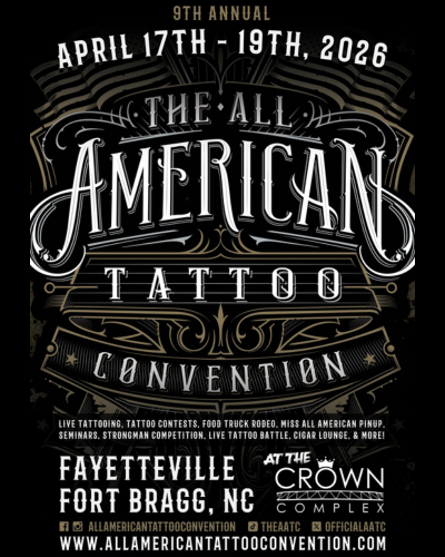 All American Tattoo Convention #9 17 April 2026