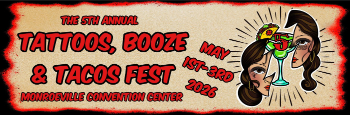 Tattoos Booze & Tacos Expo #5 1 May 2026