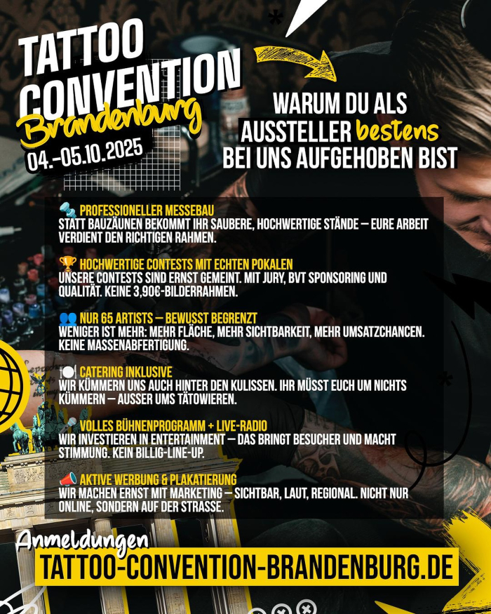 Brandenburg Tattoo Convention 4 October 2025
