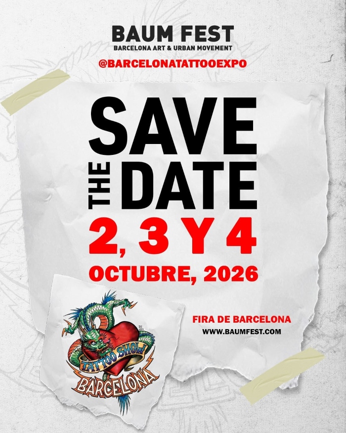 Barcelona Tattoo Expo 2026 Barcelona Tattoo Expo 2026 2 October 2026