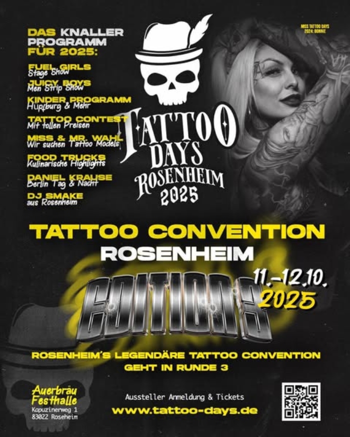 Rosenheim Tattoo Days #3 Rosenheim Tattoo Days #3 11 October 2025