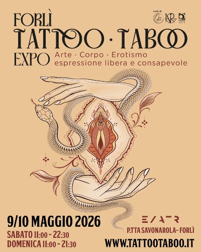 Forlì Tattoo Taboo Expo 9 May 2026