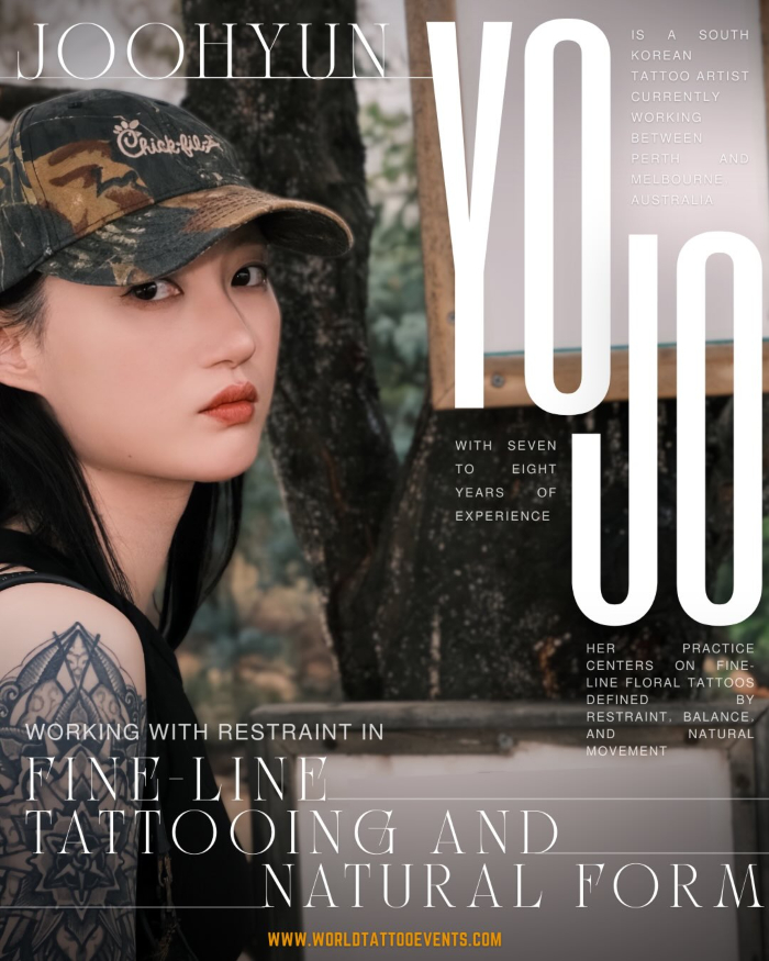 Joohyun Jo - Yojo • Working with Restraint in Fine-Line Tattooing and Natural Form Joohyun Jo - Yojo • Working with Restraint in Fine-Line Tattooing and Natural Form 28 December 2025