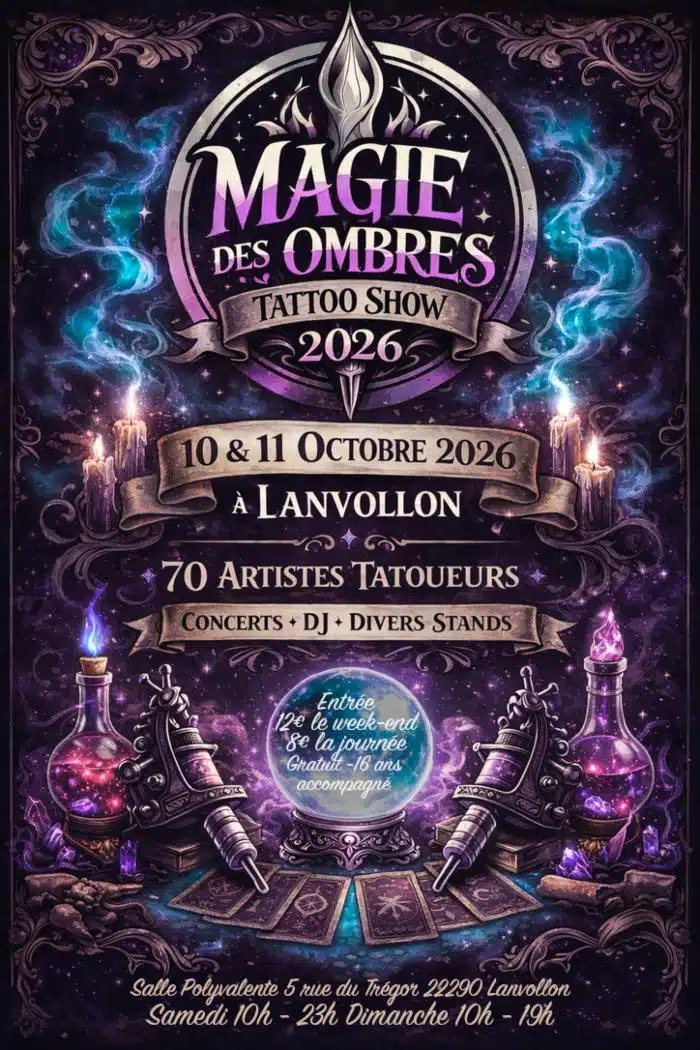 Magie des Ombres Tattoo Show (2026) Magie des Ombres Tattoo Show (2026) 10 October 2026