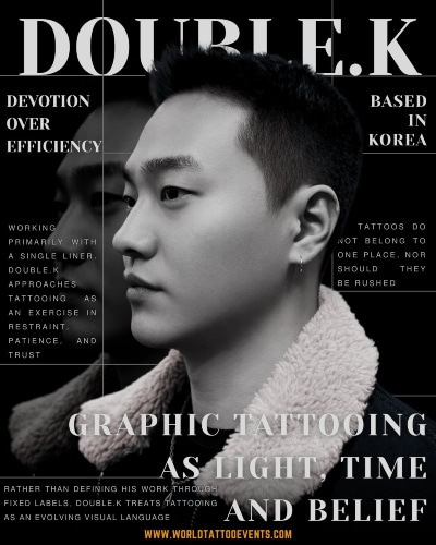 Double.K • Devotion Over Efficiency: Graphic Tattooing as Light, Time, and Belief