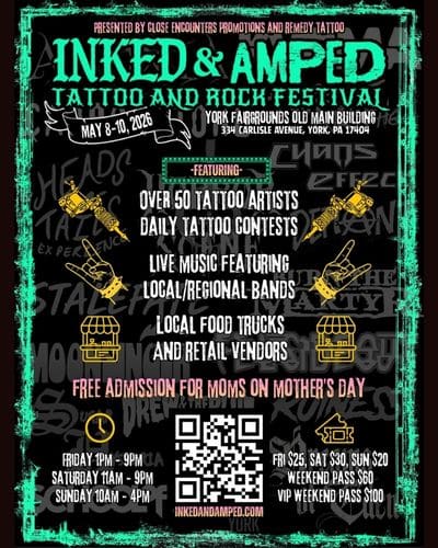 Inked & Amped • Tattoo and Rock Festival 8 May 2026