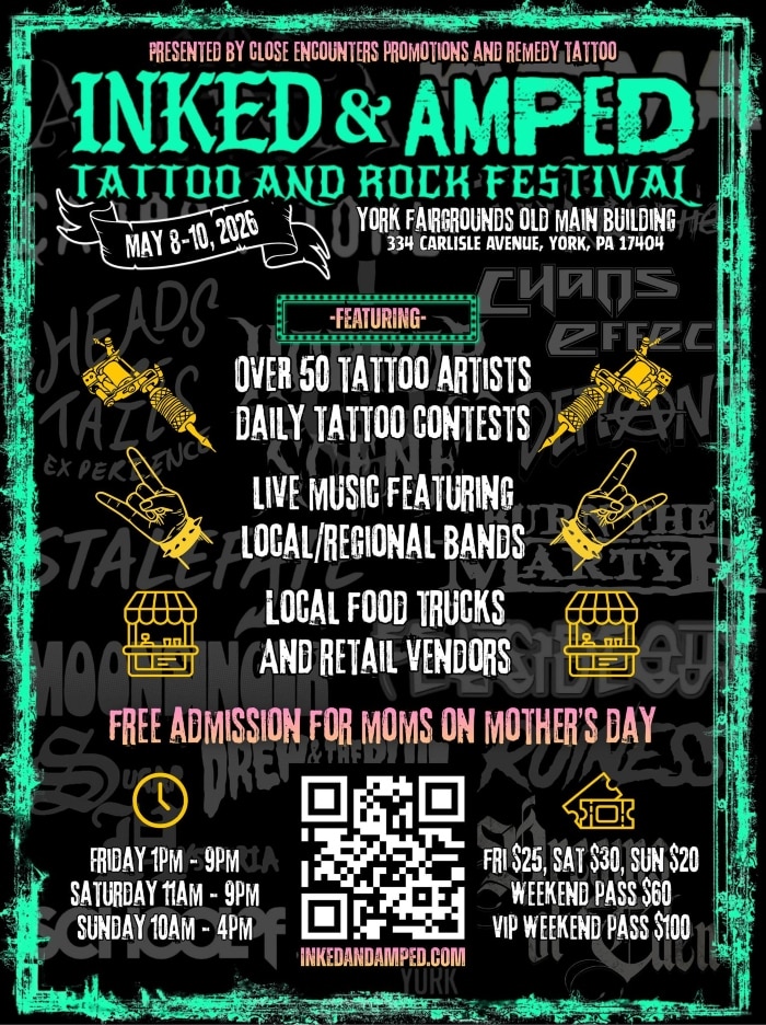 Inked & Amped • Tattoo and Rock Festival Inked & Amped • Tattoo and Rock Festival 8 May 2026