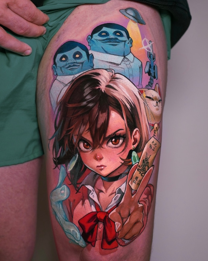 Tania • Neotraditional with a Twist - When Anime Tattooing Becomes a Way of Life Tania • Neotraditional with a Twist - When Anime Tattooing Becomes a Way of Life 8 January 2026