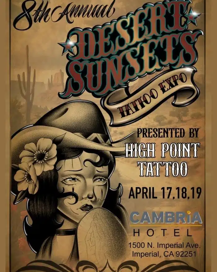 Desert Sunsets Tattoo Expo (2026) Desert Sunsets Tattoo Expo (2026) 17 April 2026