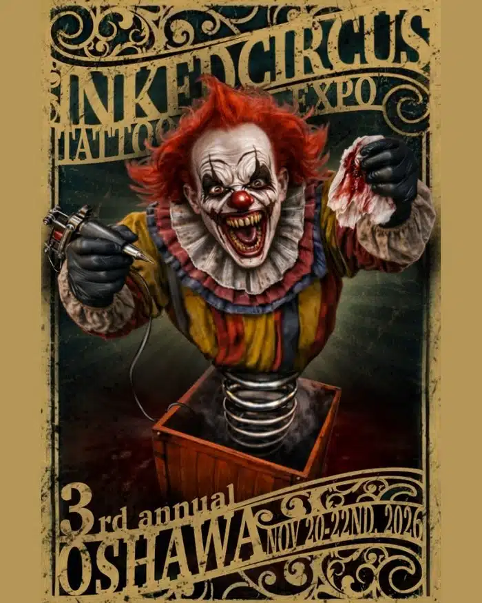 Inked Circus Tattoo Expo - Oshawa #3 (2026) Inked Circus Tattoo Expo - Oshawa #3 (2026) 20 November 2026