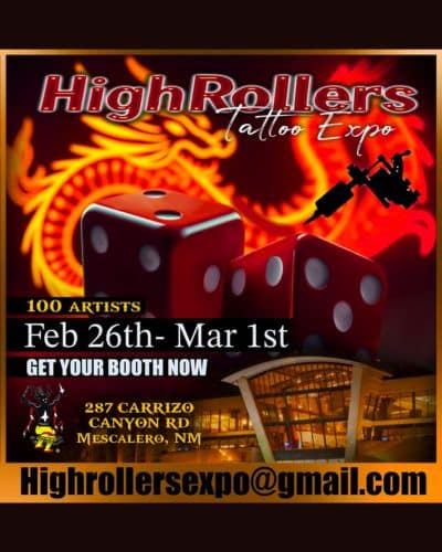 HighRollers Tattoo Expo 2026 26 February 2026