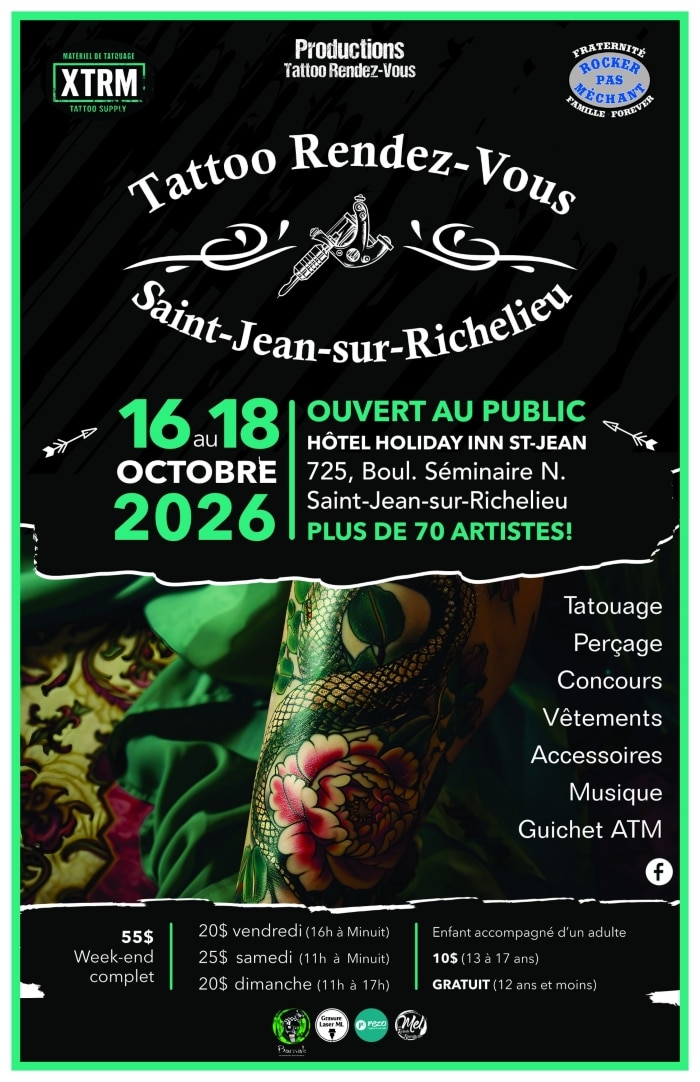 Tattoo Rendez-Vous Saint-Jean-Sur-Richelieu 2026 16 October 2026