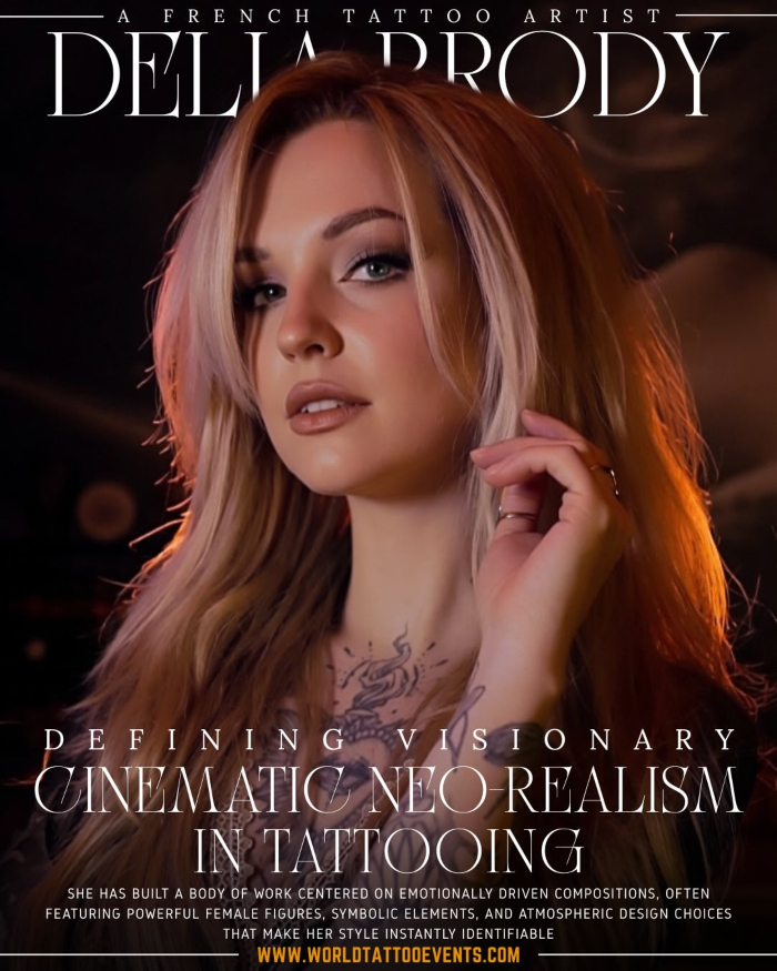 Delia Brody • Defining Visionary Cinematic Neo-Realism in Tattooing Delia Brody • Defining Visionary Cinematic Neo-Realism in Tattooing 2 February 2026
