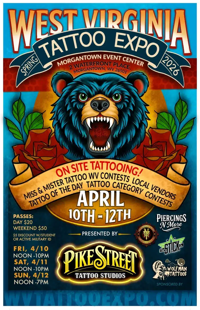 West Virginia Tattoo Expo Spring Edition (2026) West Virginia Tattoo Expo Spring Edition (2026) 10 April 2026