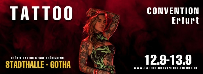 Erfurt Tattoo Convention #16 (2026) Erfurt Tattoo Convention #16 (2026) 12 September 2026
