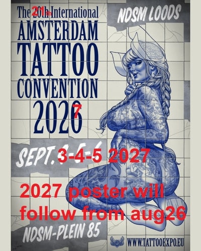 Amsterdam Tattoo Convention #21 (2027) 3 September 2027