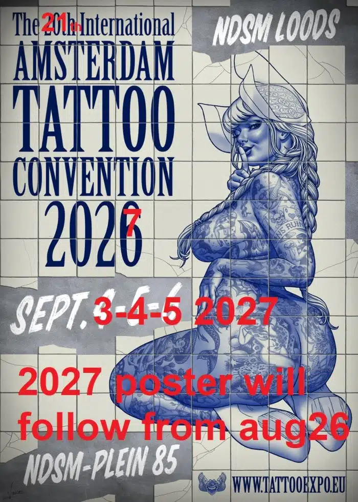 Amsterdam Tattoo Convention #21 (2027) Amsterdam Tattoo Convention #21 (2027) 3 September 2027