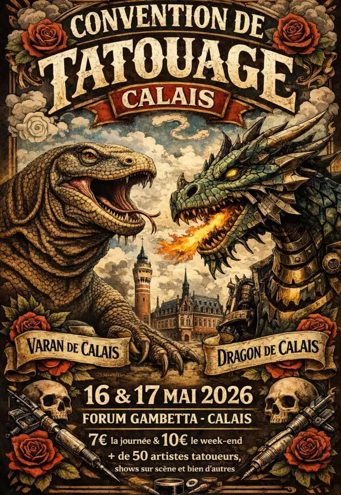 Calais Tattoo Convention #3 (2026) Calais Tattoo Convention #3 (2026) 16 May 2026