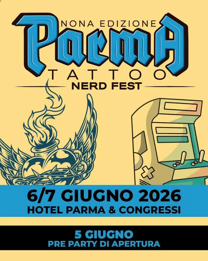 Parma Tattoo Nerd Fest #9 (2026) Parma Tattoo Nerd Fest #9 (2026) 6 June 2026