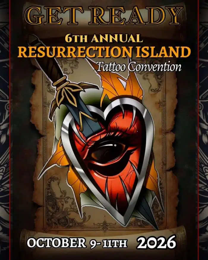 Resurrection Island Tattoo Convention #6 (2026) Resurrection Island Tattoo Convention #6 (2026) 9 October 2026