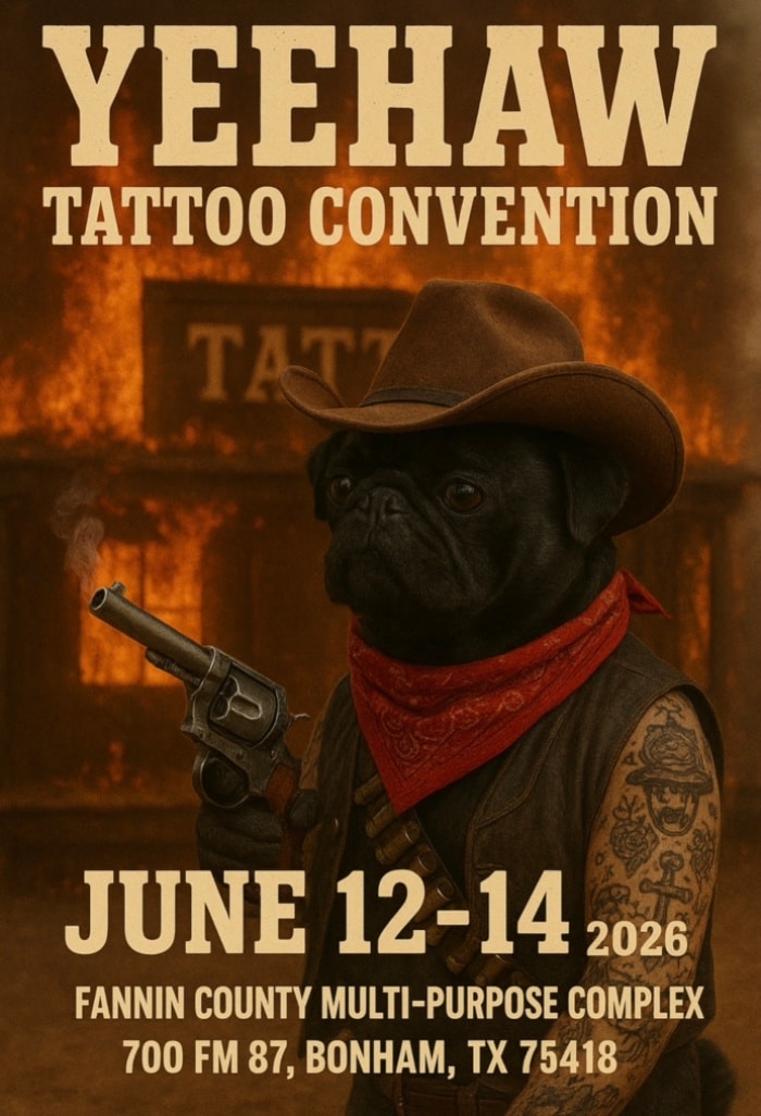 Yeehaw Tattoo Expo #3 (2026) Yeehaw Tattoo Expo #3 (2026) 12 June 2026