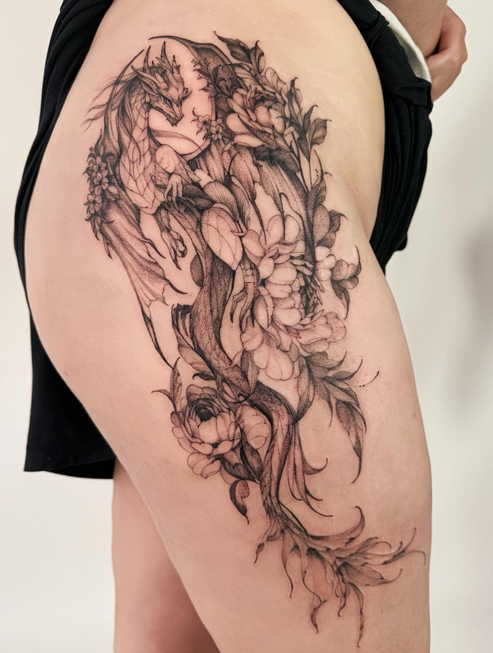 Lena Zhdanova • Intentional Storytelling Through Fine Line Tattooing Lena Zhdanova • Intentional Storytelling Through Fine Line Tattooing 26 March 2026