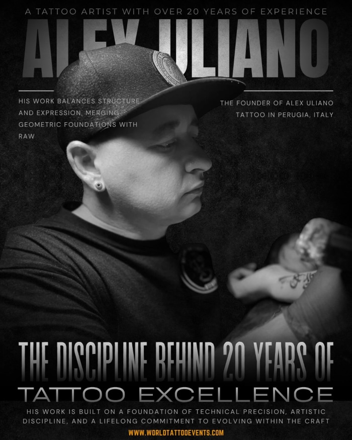 Alex Uliano • The Discipline Behind 20 Years of Tattoo Excellence 2 April 2026