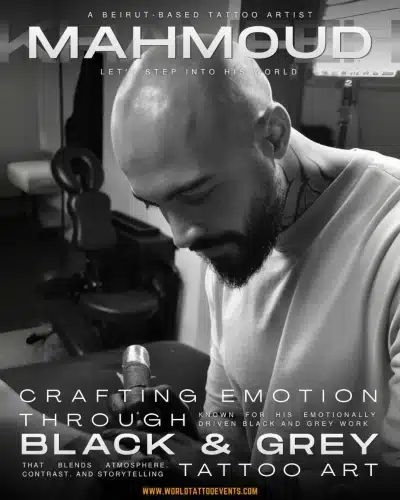 Mahmoud Khalifeh • Crafting Emotion Through Black & Grey Tattoo Art 18 April 2026