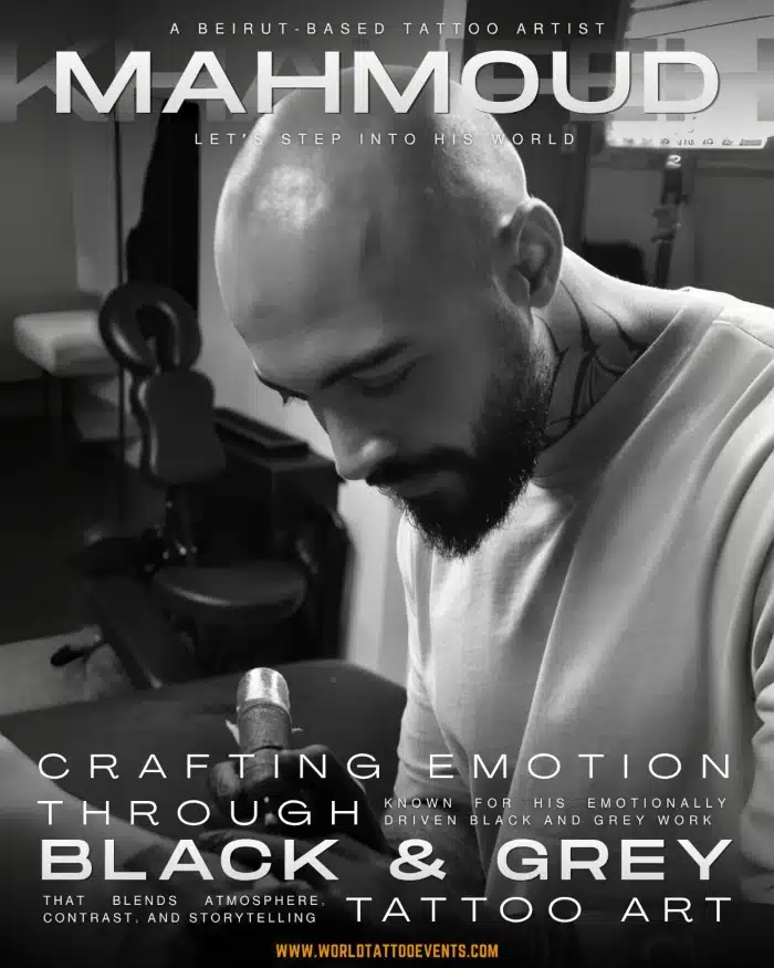 Mahmoud Khalifeh • Crafting Emotion Through Black & Grey Tattoo Art Mahmoud Khalifeh • Crafting Emotion Through Black & Grey Tattoo Art 18 April 2026