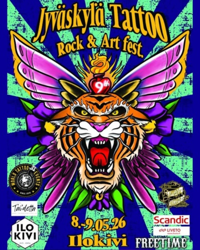 Jyväskylä Tattoo Rock & Art Festival #9 8 May 2026