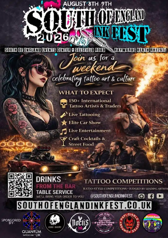 South of England Ink Fest (2026) South of England Ink Fest (2026) 8 August 2026